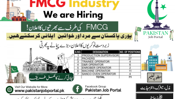  Career Opportunity in FMCG Industry