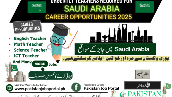 Career Opportunity in Saudi Arabia (Teacher Jobs)